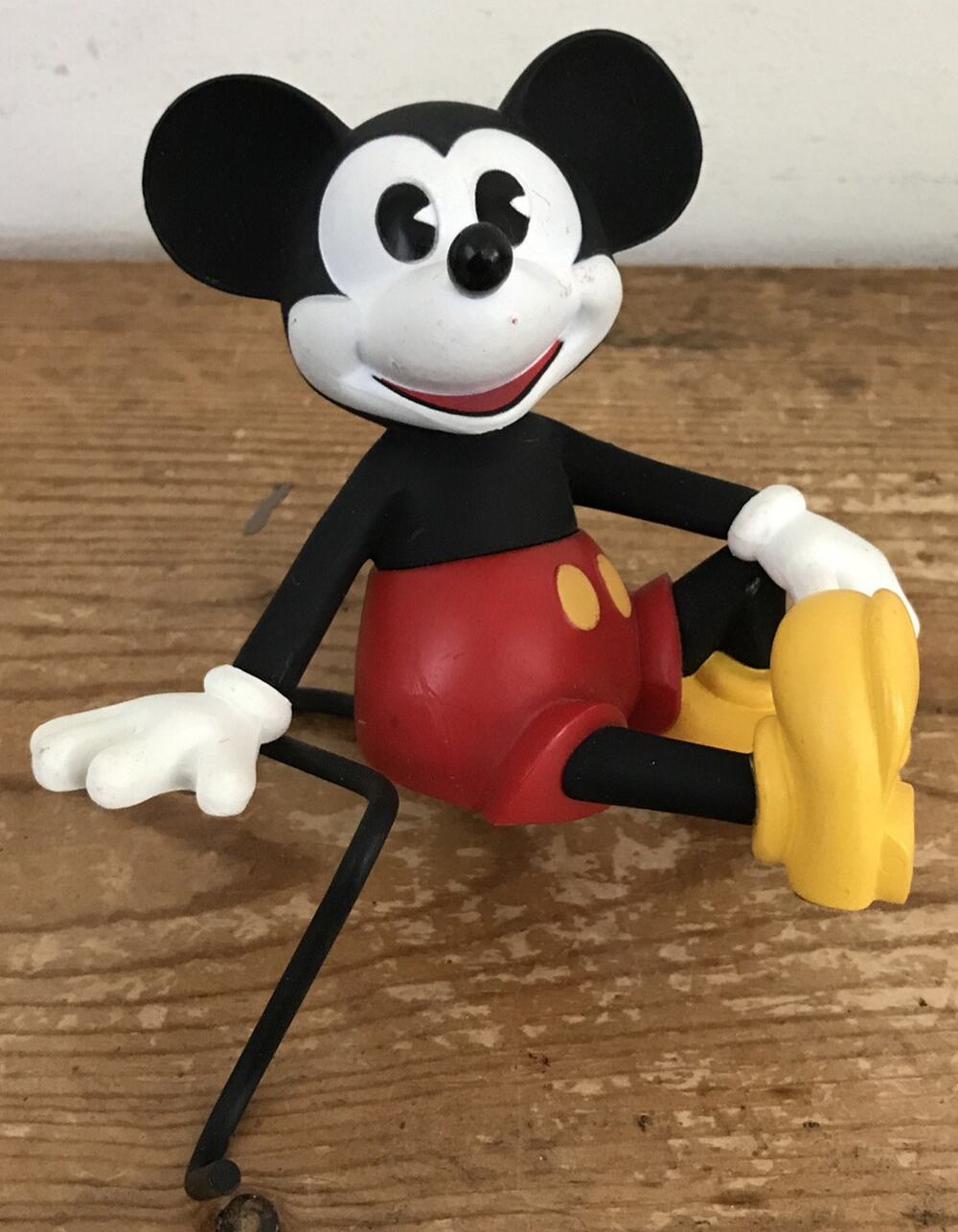 Vintage 90s Original Disney Mickey Mouse Holiday Stocking Shelf Hook Holder